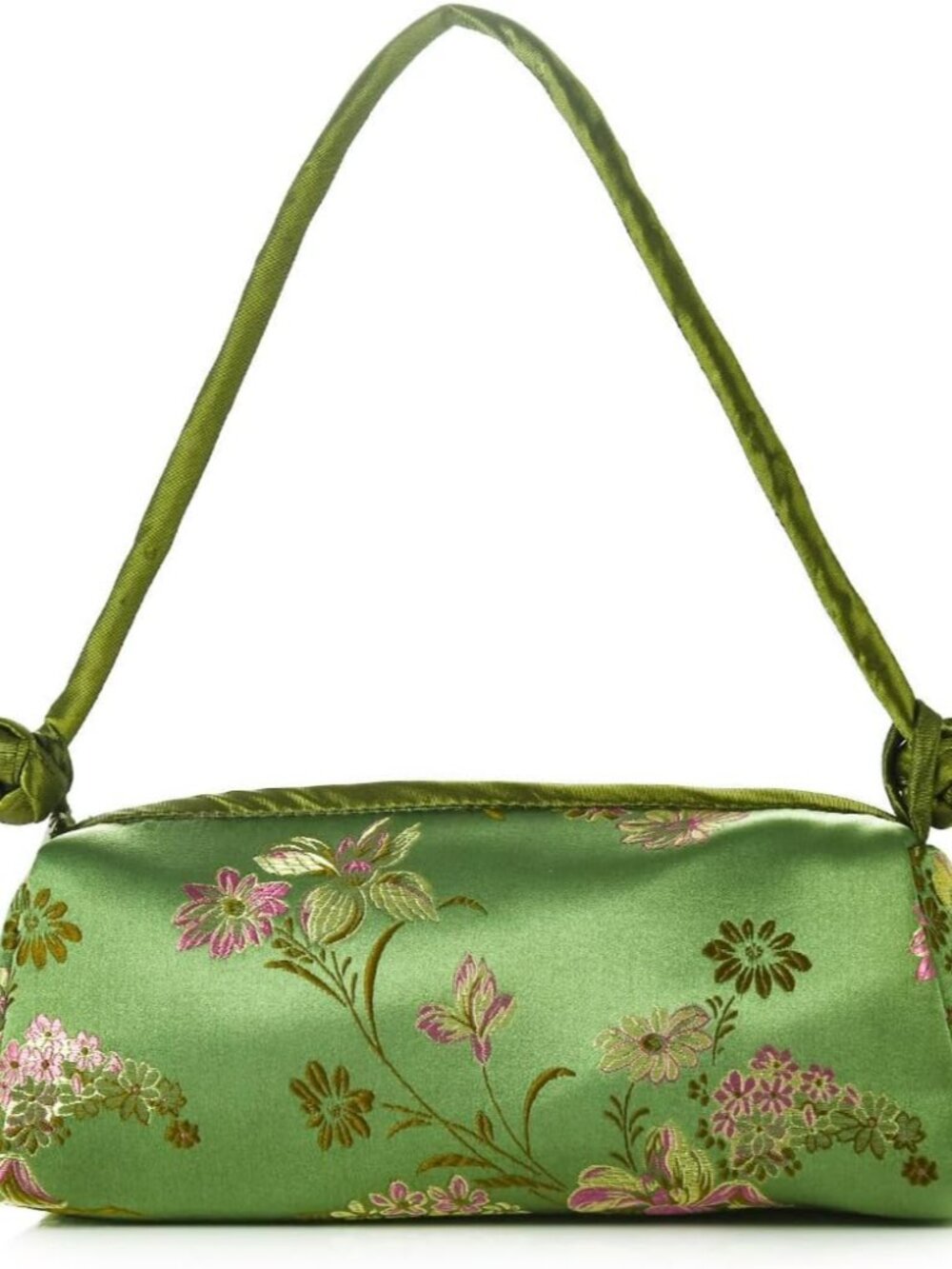 Women China Ethnic Vintage Top-handle Handbag Floral Embroidered Small Tote Shou